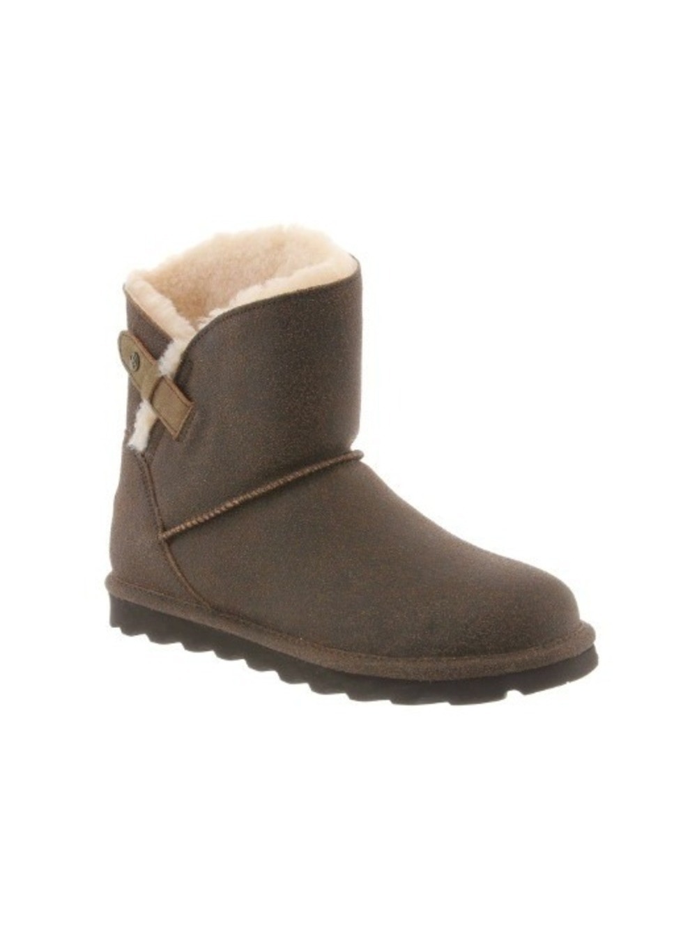 BEARPAW Women's Chestnut Distressed Margaery Fashion High-Top Suede Boot Size 8